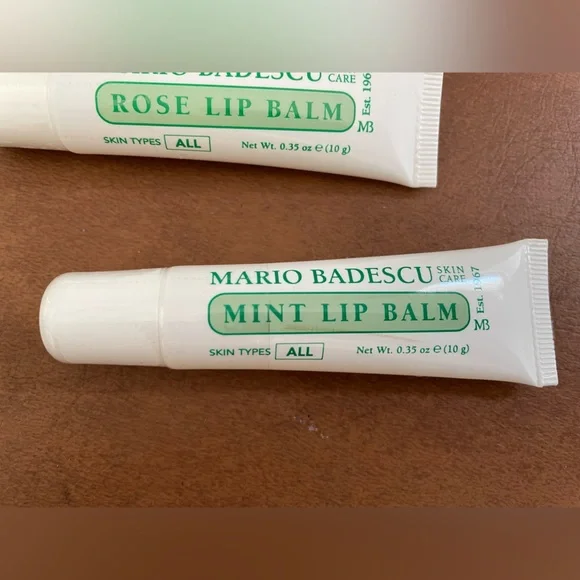 Mario Badescu NWT set of 2! lip balms- Rose Balm and Mint Balm. Lip rescue - Picture 2 of 5